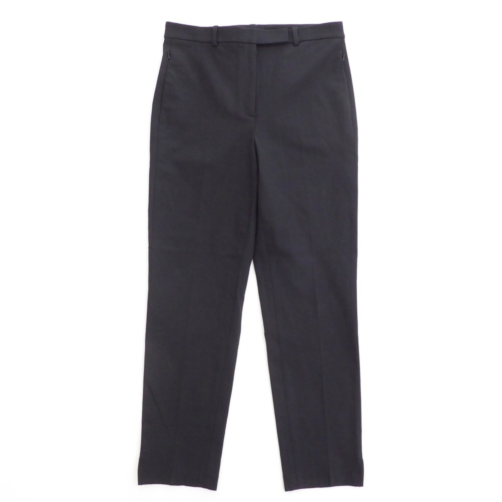 Theory Womens High Waist Taper Pants Bistretch 3 Black Trousers Pockets Size 6